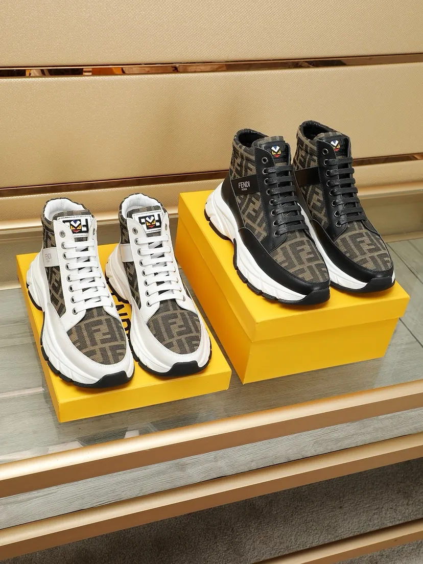 Factory price 460 men's shoes 💰🔥[FENDI] Fendi Little Monster Men's casual shoes, the latest elements are popular all over the world, the official website is hot selling, the latest casual shoes, original version, the fabric is made of original fabric ➕ first-layer sheepskin lining, original non-slip outsole, comfort speaks for itself, color: two colors available. Code number: 38-44 (45 customized)